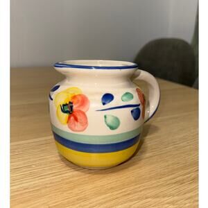 Alco Industrial Floral Ceramic Creamer VINTAGE